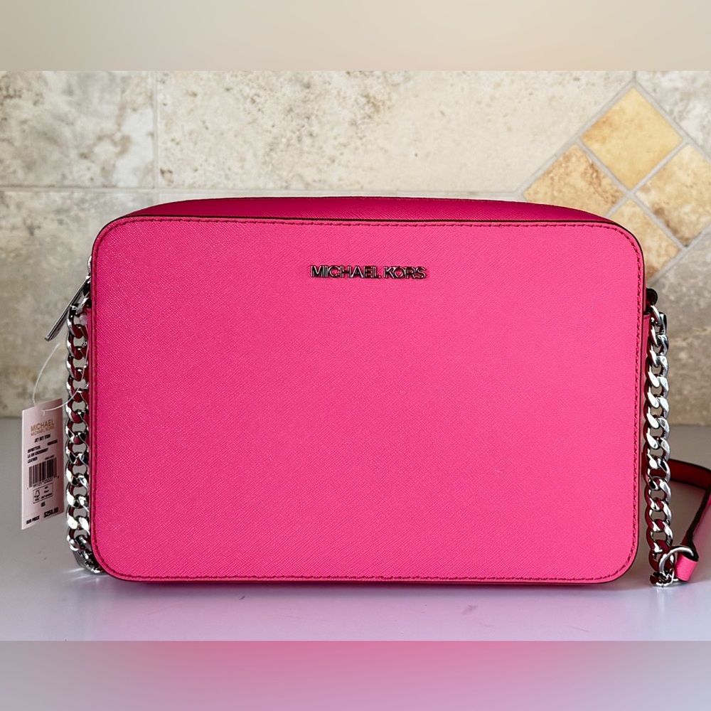 Michael Kors Jet Set Item Crossbody Bag Hibiscus